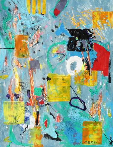 Original Abstract Expressionism Abstract Paintings by Bettina Charlotte Radatz