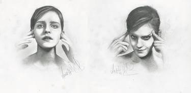 Portrait of Emma Watson, Good and Evil by Patrick James Guilfoyle thumb