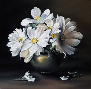Original Floral Painting by Vladislava Frizyuk