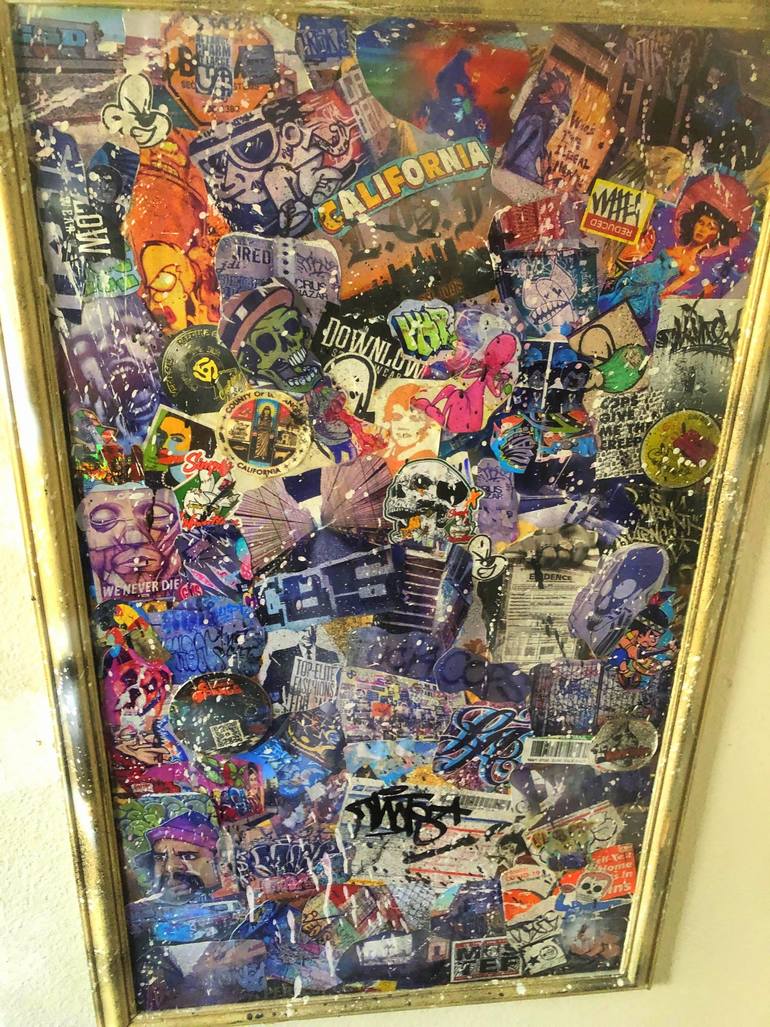 Original Contemporary Graffiti Mixed Media by Kasim Patton