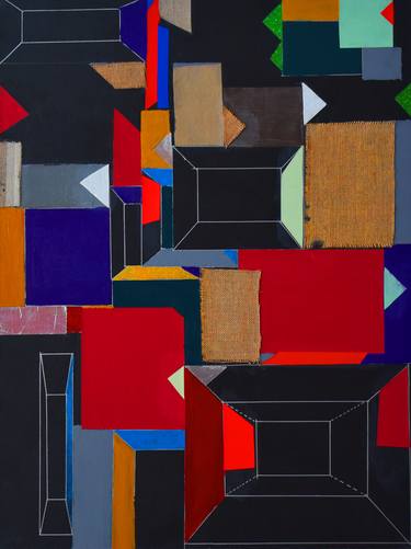 Original Geometric Painting by Zou Zou