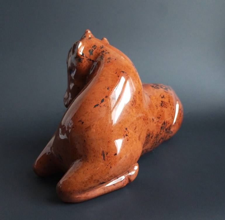 Original Art Deco Animal Sculpture by Jimmy Wang