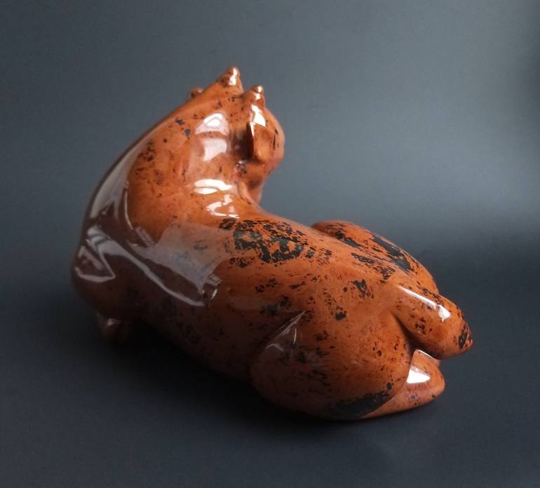 Original Art Deco Animal Sculpture by Jimmy Wang