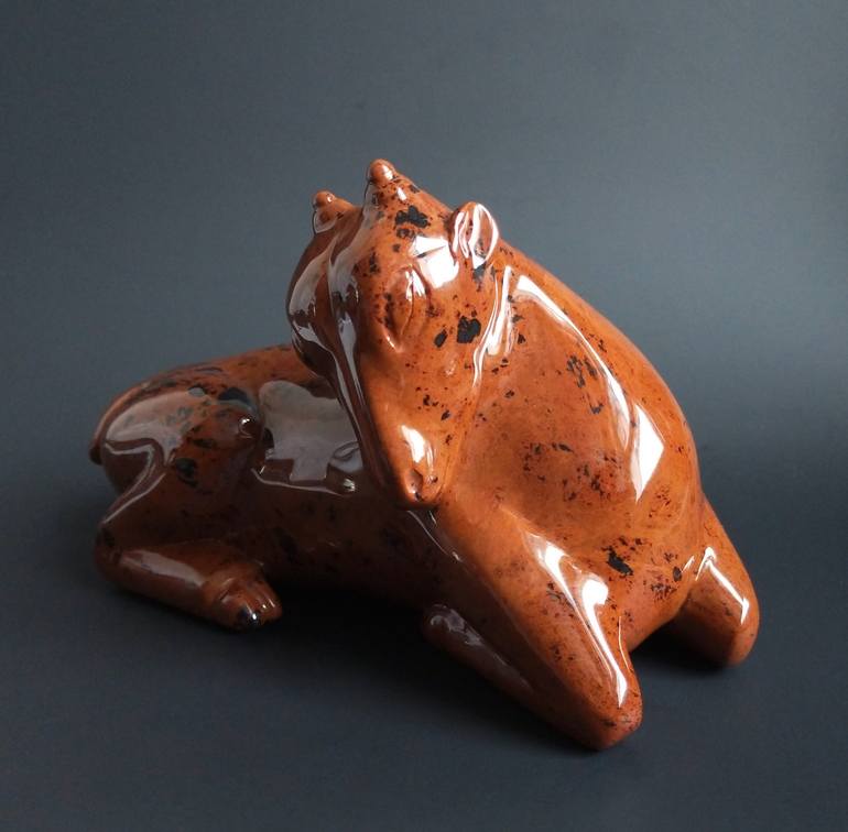 Original Art Deco Animal Sculpture by Jimmy Wang