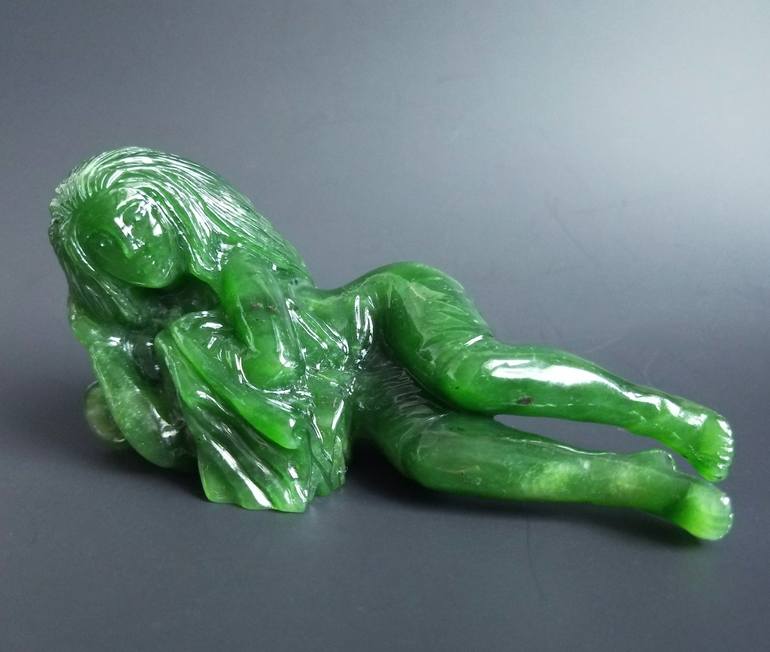 Original Art Deco Women Sculpture by Jimmy Wang