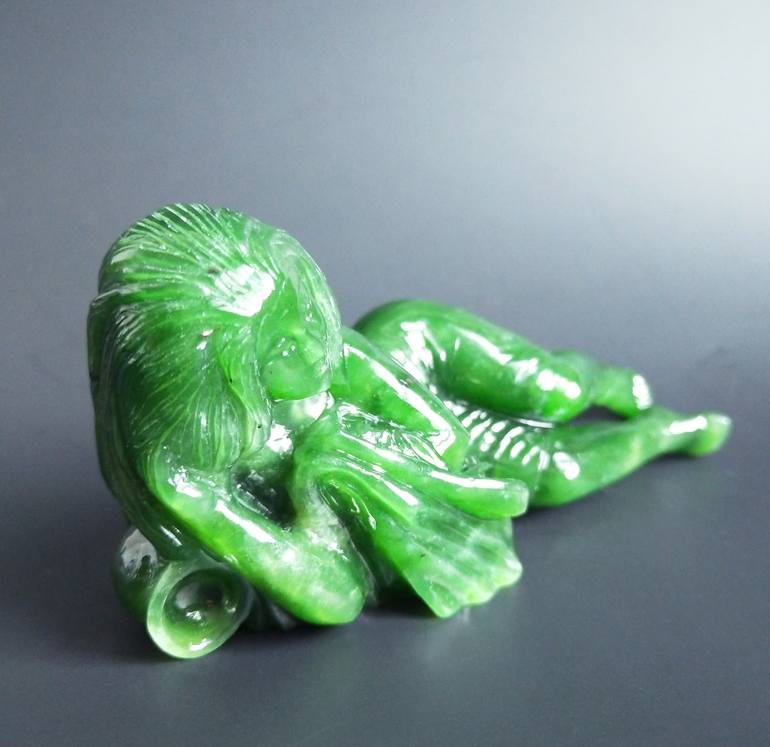Original Art Deco Women Sculpture by Jimmy Wang