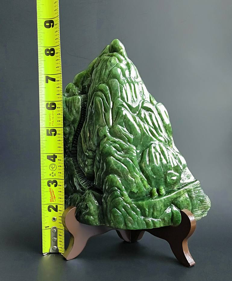 Original Art Deco Landscape Sculpture by Jimmy Wang