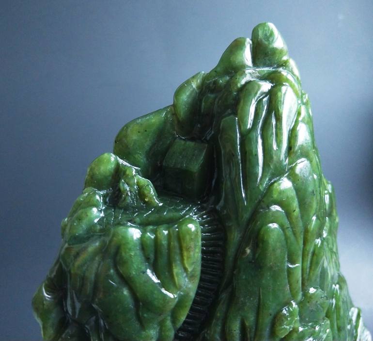 Original Art Deco Landscape Sculpture by Jimmy Wang