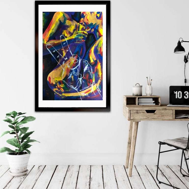 Original Abstract Love Painting by Yana Venedchuk