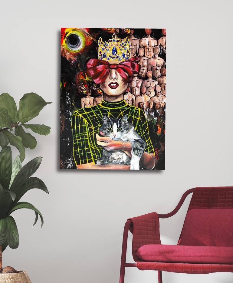 Original Abstract Fantasy Painting by Yana Venedchuk