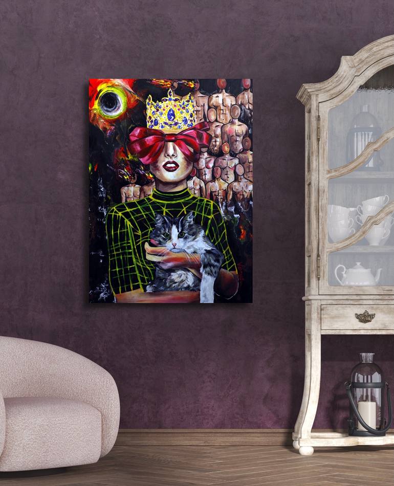 Original Abstract Fantasy Painting by Yana Venedchuk