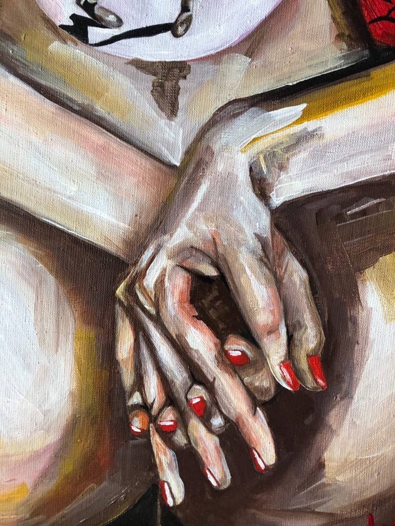 Original Surrealism Abstract Painting by Yana Venedchuk
