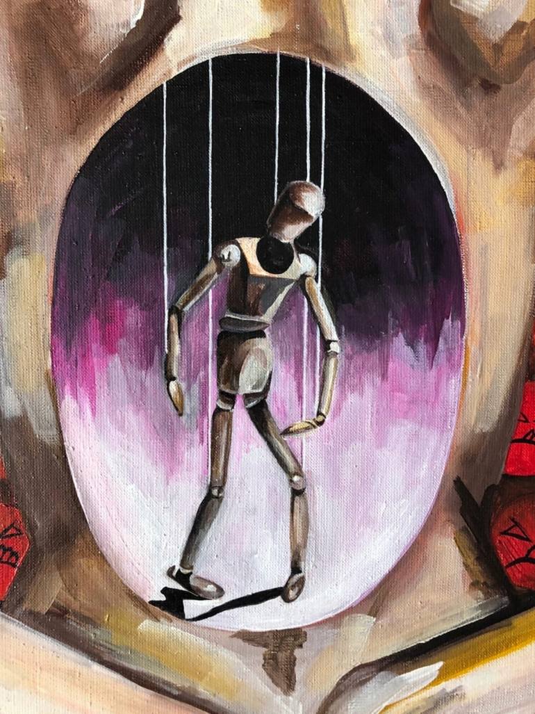 Original Surrealism Abstract Painting by Yana Venedchuk
