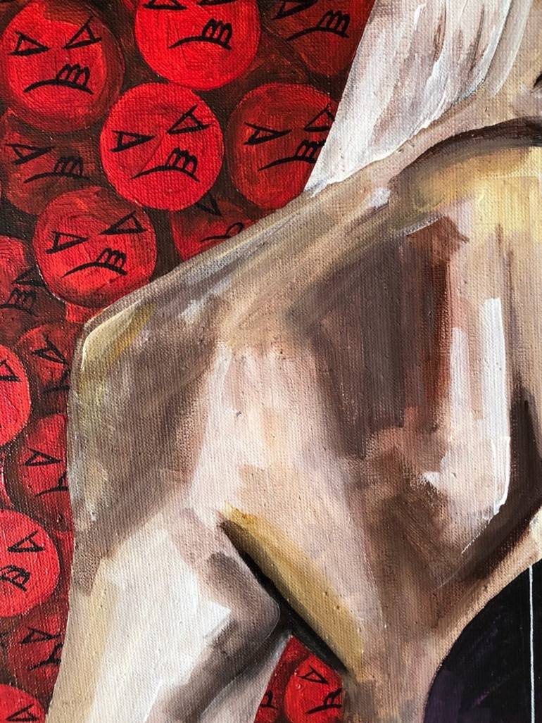 Original Surrealism Abstract Painting by Yana Venedchuk