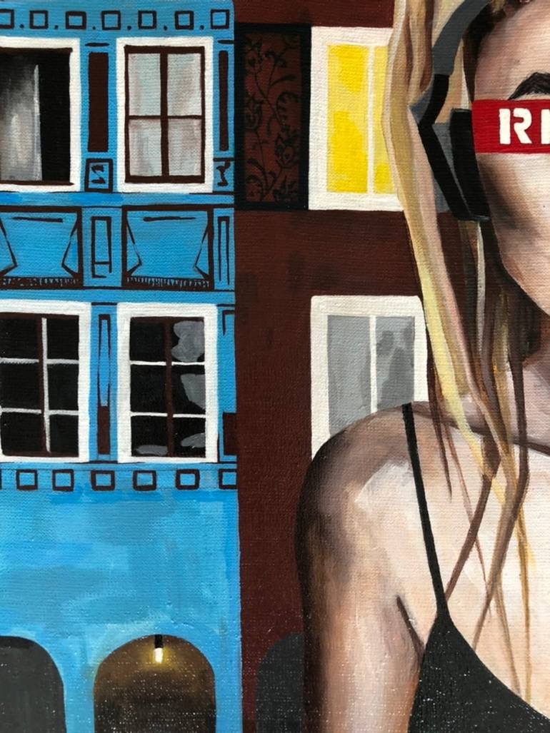 Original Abstract Women Painting by Yana Venedchuk