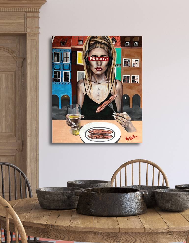 Original Abstract Women Painting by Yana Venedchuk