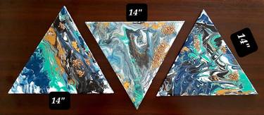 Triangle Abstracts -Set of 3 thumb