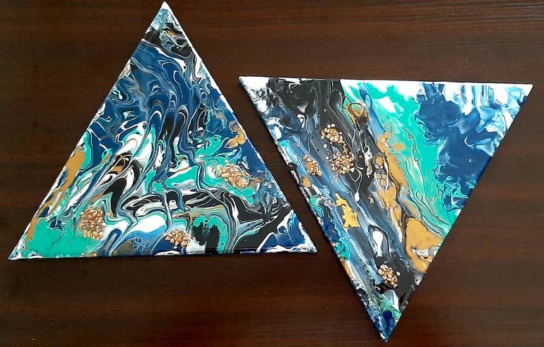 Original Abstract Expressionism Abstract Painting by Daniela Marazova