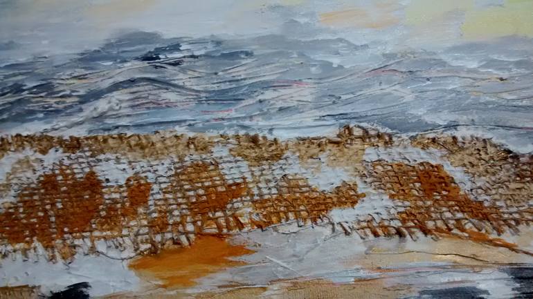 Original Abstract Landscape Painting by Daniela Marazova
