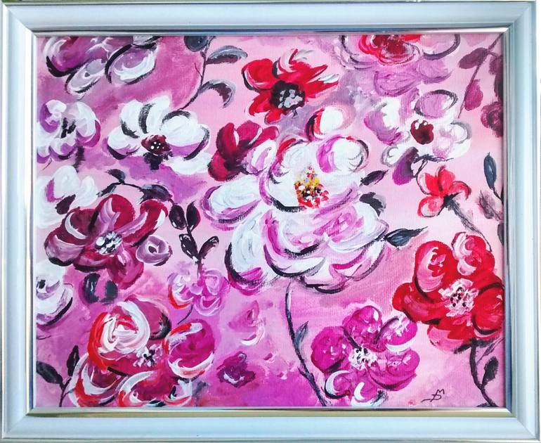 Original Floral Painting by DANIELA MARAZOVA