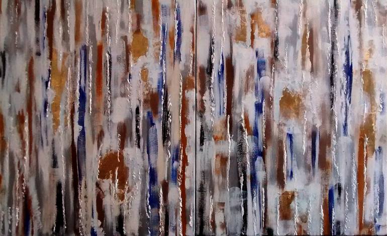Original Abstract Expressionism Abstract Painting by DANIELA MARAZOVA