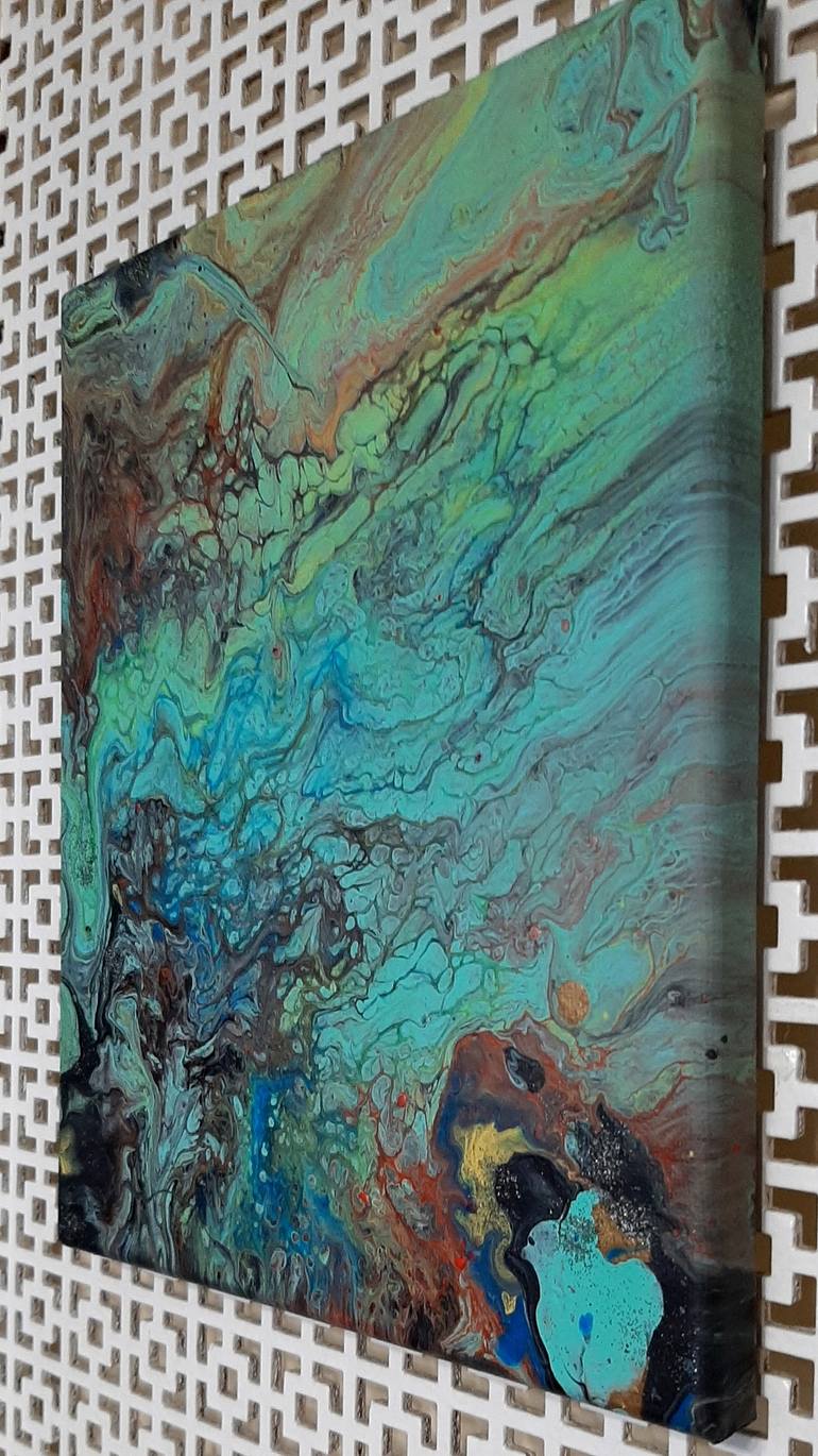 Original Abstract Expressionism Abstract Painting by DANIELA MARAZOVA