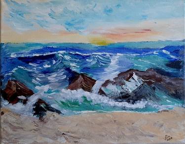 Original Expressionism Seascape Paintings by DANIELA MARAZOVA