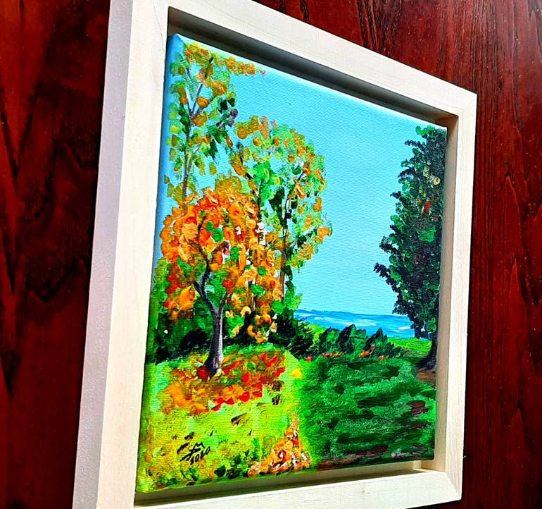 Original Expressionism Landscape Painting by Daniela Marazova