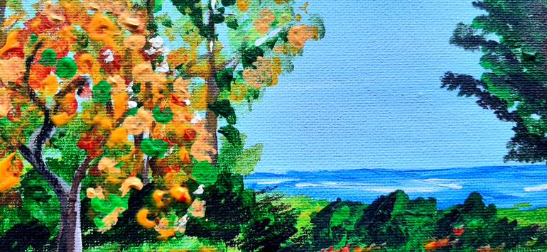 Original Expressionism Landscape Painting by Daniela Marazova