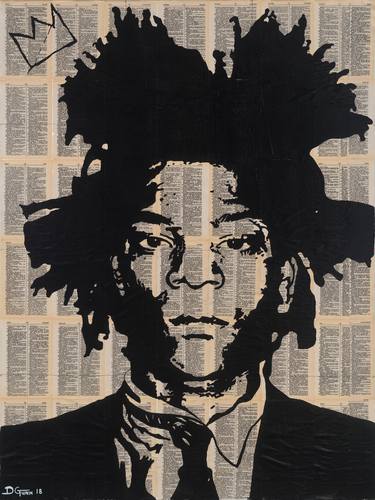 Saatchi Art Artist Daniel Gunn; Collage, “King Basquiat” #art