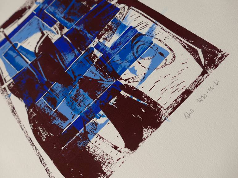 Original Abstract Printmaking by Wolfgang Höhl