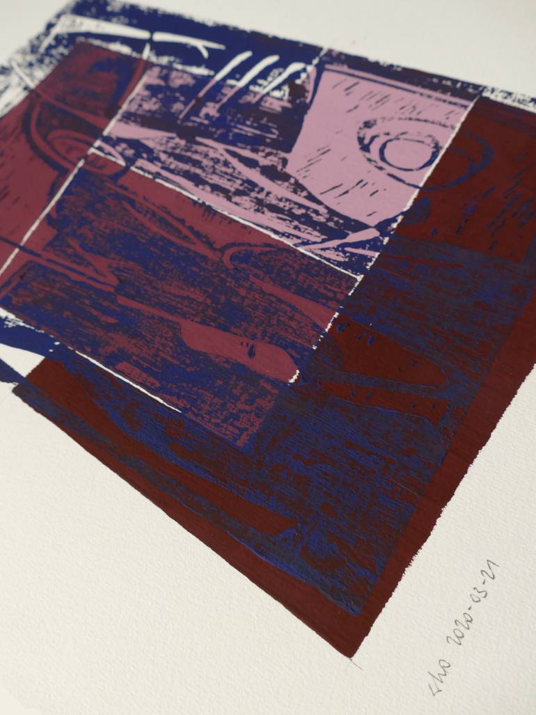Original Abstract Printmaking by Wolfgang Höhl