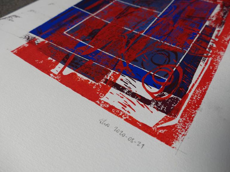 Original Abstract Printmaking by Wolfgang Höhl