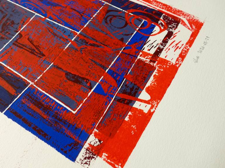Original Abstract Printmaking by Wolfgang Höhl