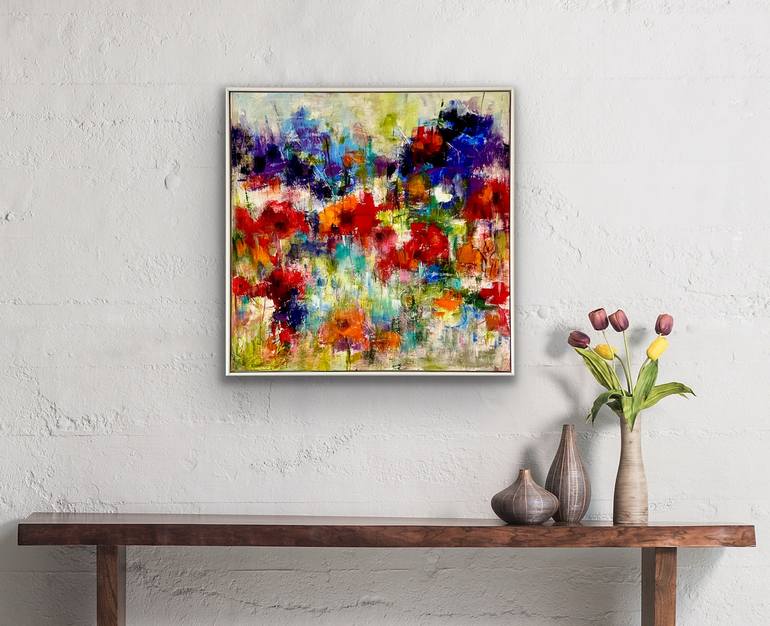 Original Abstract Expressionism Abstract Painting by Lesley Boost