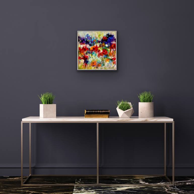 Original Abstract Expressionism Abstract Painting by Lesley Boost
