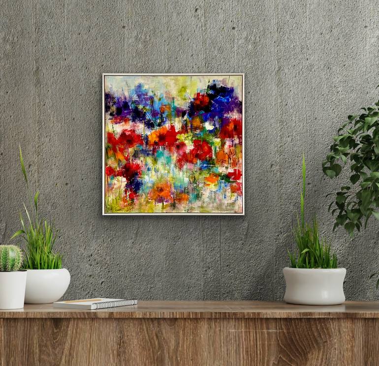 Original Abstract Expressionism Abstract Painting by Lesley Boost