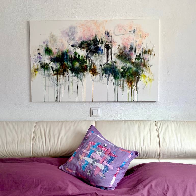 Original Abstract Expressionism Abstract Painting by Lesley Boost