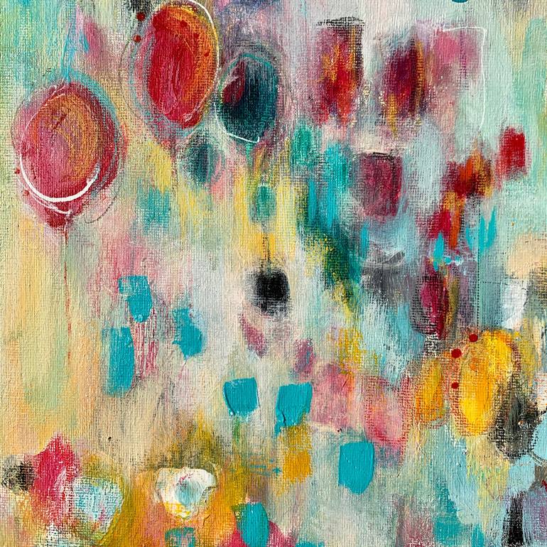 Original Abstract Expressionism Abstract Painting by Lesley Boost