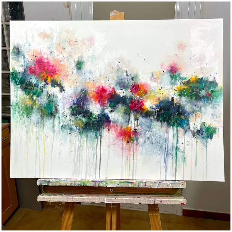 Original Floral Painting by Lesley Boost