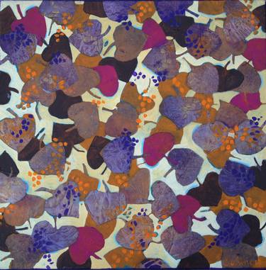 Original Abstract Floral Paintings by Florence OULHIOU