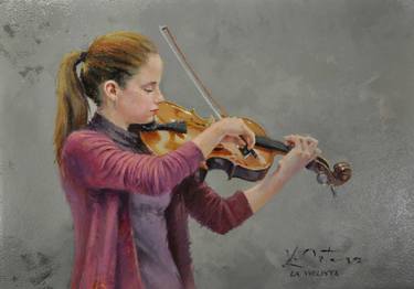 Original Realism Music Paintings by Vicente Ortega