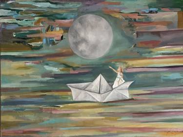 Print of Impressionism Boat Paintings by Gama Neaves