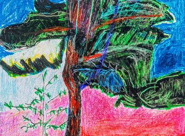 Print of Expressionism Landscape Drawings by Kate Brown