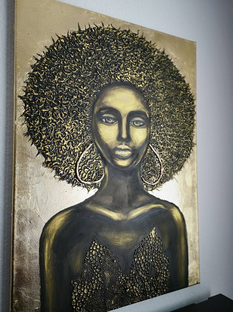 Original Abstract Women Painting by Nadezda Hammerschmidt