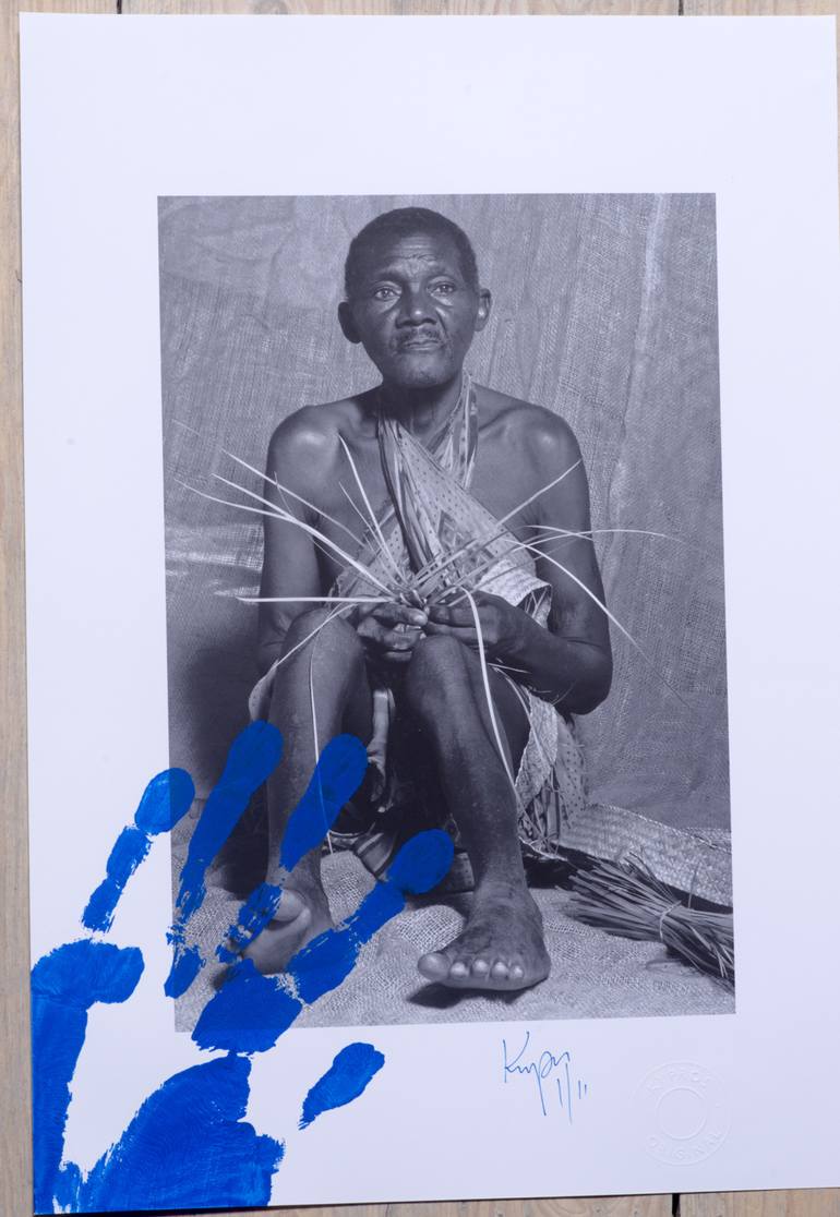Elderly Man Weaving, Mozambique, Africa, 2009 - Limited Edition of 11