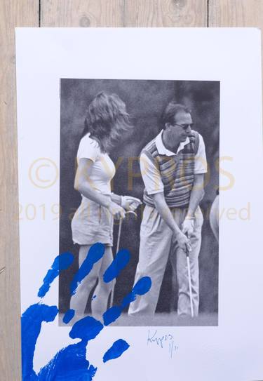 Kevin Costner Sneaking Out For A Little Golf With Debbe Dunning - Limited Edition of 11 thumb