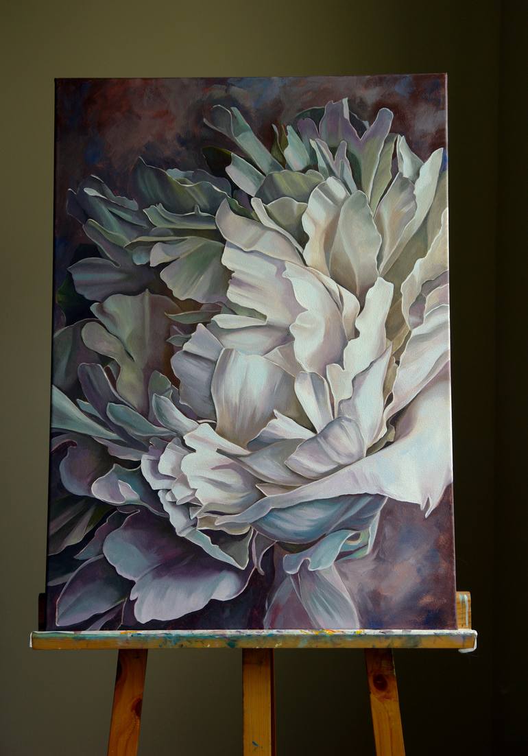 Original Floral Painting by Ekaterina Vestnikova