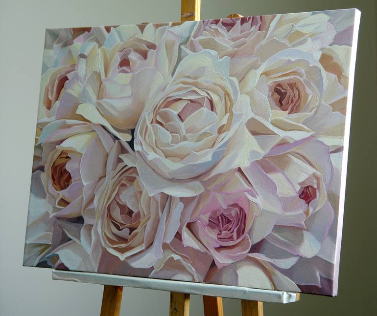 Original Fine Art Floral Painting by Ekaterina Vestnikova