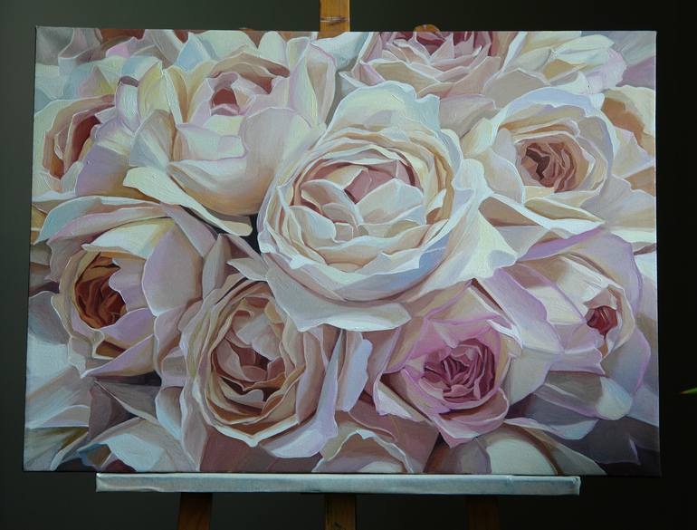 Original Fine Art Floral Painting by Ekaterina Vestnikova